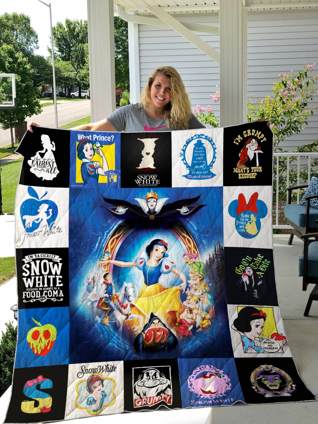 Snow White and Seven Dwarfs Blanket, Snow White Blanket, Princess