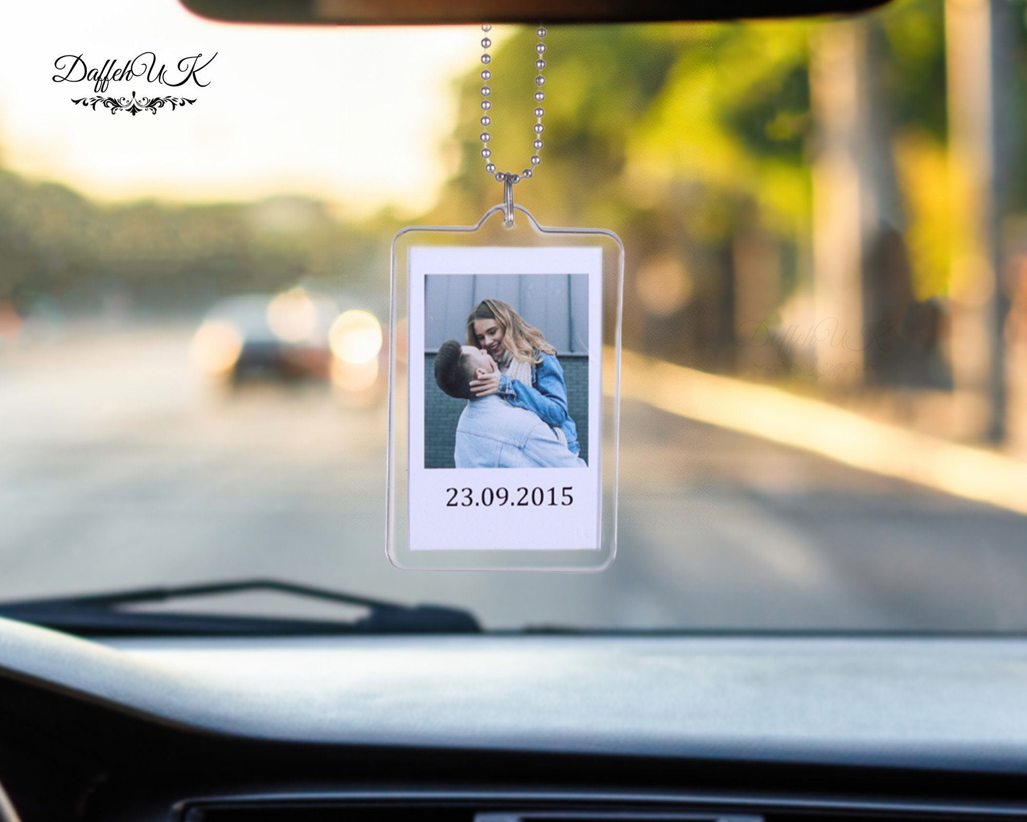 Personalisieren Foto Rahmen Anhänger Hängende Ornamente Auto Diy Foto  Rückspiegel Suspension Dekoration Auto Zubehör Geschenke - AliExpress