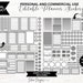 100 Editable Functional Planner Stickers Personal and Commercial Use ...