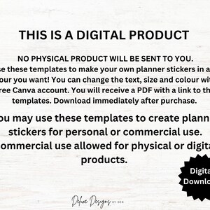 100+ Editable Functional Planner Stickers - Personal and Commercial Use ...
