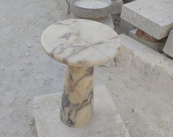 Calacatta Viola Marble Side Table, Coffee Table , Marble Coffee Table,  Marble End Table , Custom  Table, Marble Coffee Table, Side Table