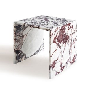 Calacatta Viola Marble Side Table, Coffee Table , Marble Coffee Table,  Marble End Table , Marble Handmade Table, End Table, Free Shipping