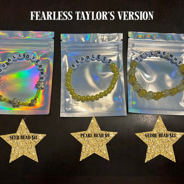 Taylor Swift Eras Tour Fearless Taylor’s Version Friendship Bracelets