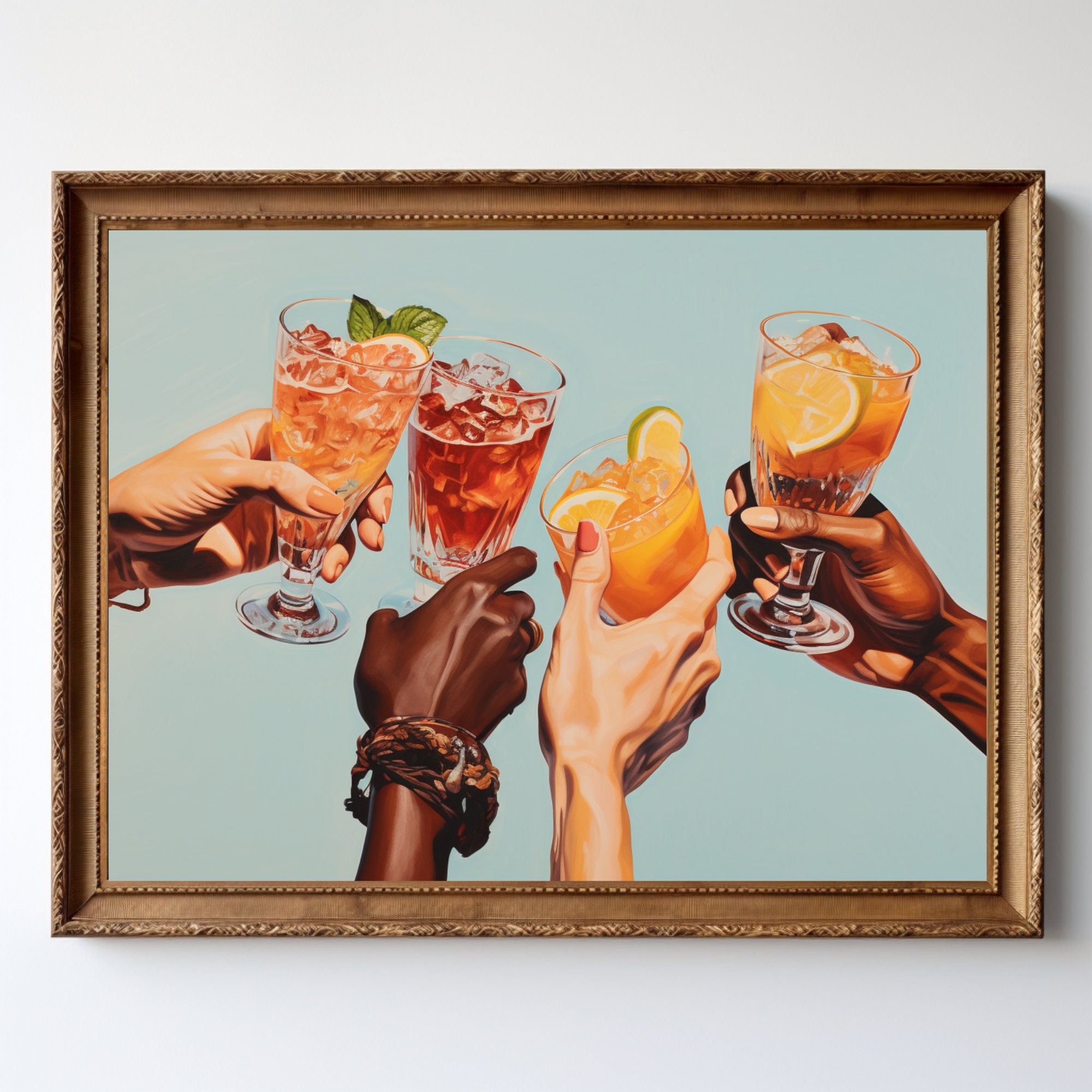 Cocktail Mixology Wall Art Print for Bar by Haus and Hues Alcohol Bar Themed Kitchen Home, Office Apartment Wall Decor Home Bar Accessories, Bar C - 4