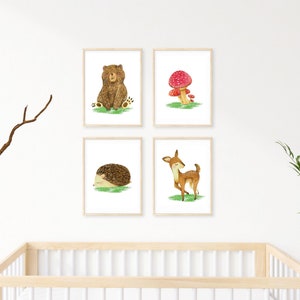 Forest Animals, Woodlands Animals Printables for Nursery or Children Room Decor Digital Download