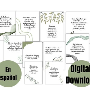 10 Spanish Breastfeeding Inspirational Quotes, Lactacia Materna frases en Español, Home/Office Wall Decor Printables, Mental Health Empower