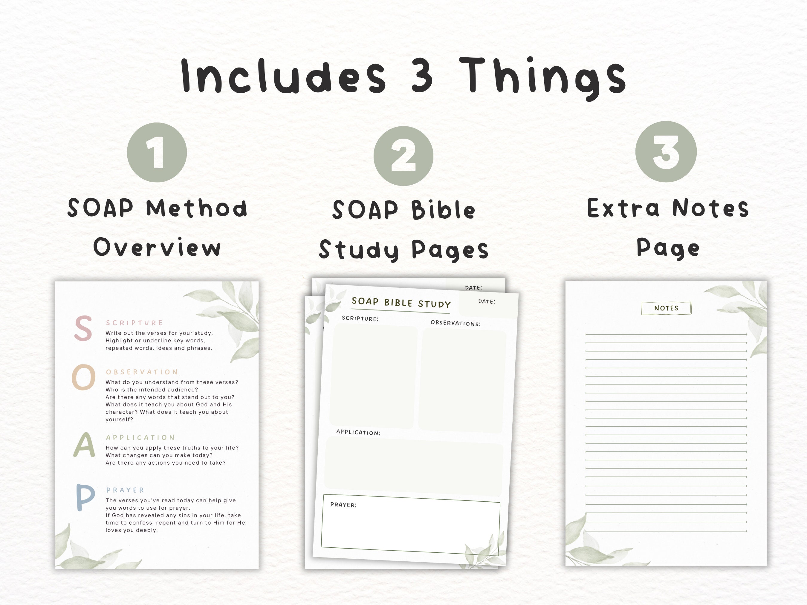 SOAP Bible Study Printable SOAP Template Bible Study Tool Christian SOAP Bible Study Printable SOAP Template Bible Study Tool Christian