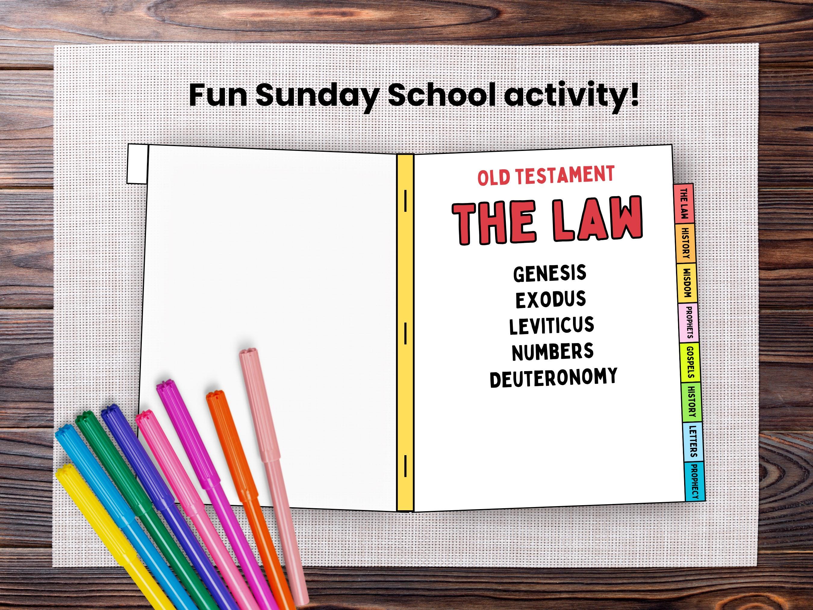 Books of the Bible Booklet Printable | Sunday School Craft, Homeschool ...