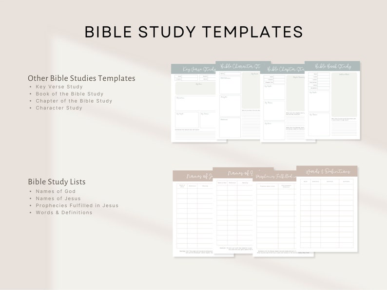 Book of the Bible, Chapter of the Bible, Character Study