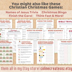 Christmas Carols Emoji Pictionary Game Printable PDF | Christian Party ...
