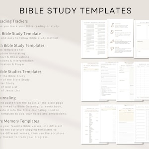digital bible study templates