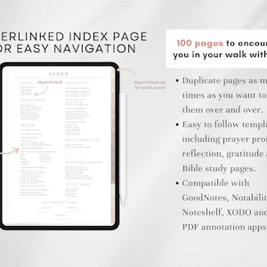 hyperlinked index page faith journal