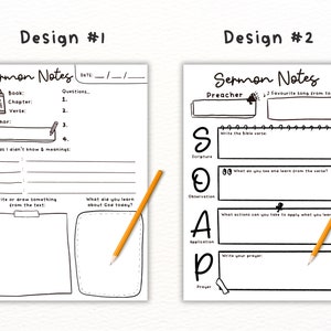 Sermon Notes Printable for Children Kids Elementary Youth Teens ...
