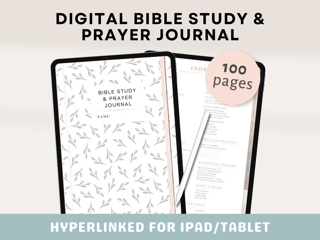 Womens Digital Bible Study & Prayer Journal | Faith Christian Planner ...