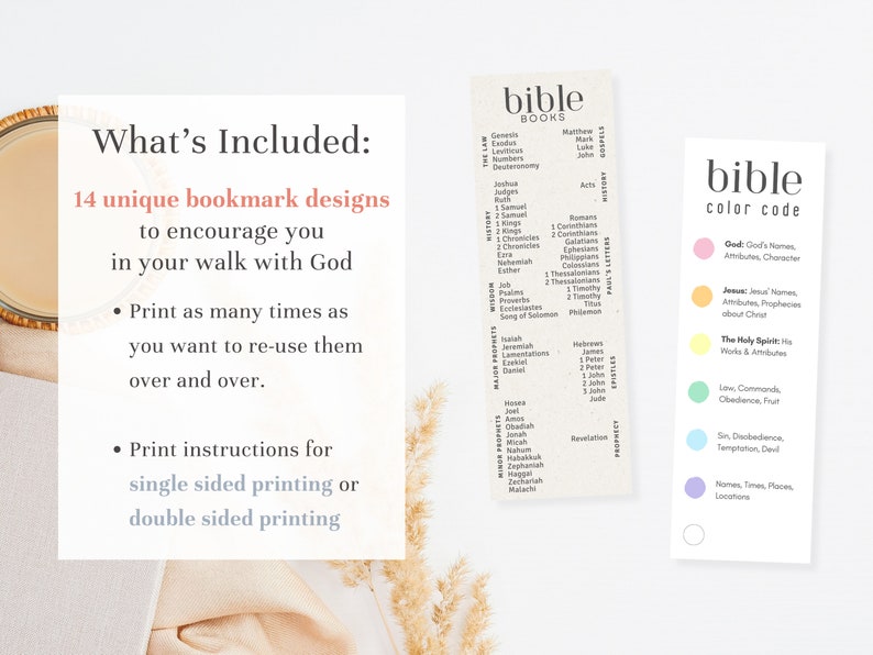 14 Bible Study Bookmarks Printable Books of the Bible, Reading Tracker