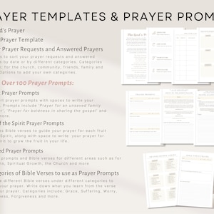 digital prayer templates and prayer prompts