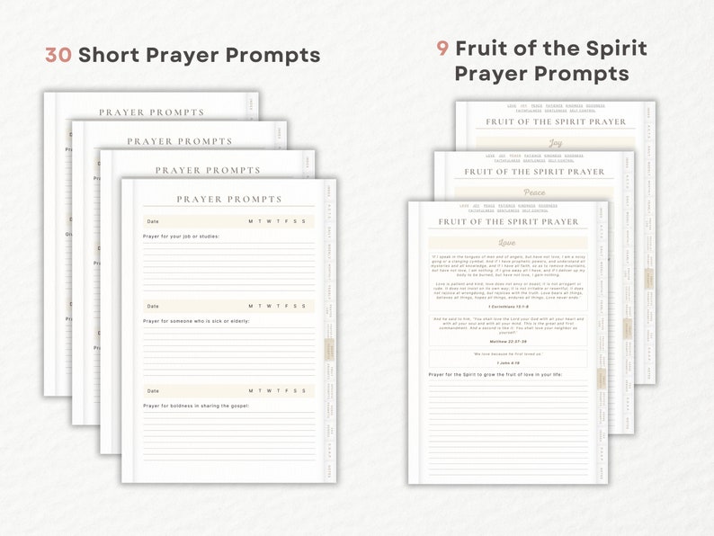 prayer prompts for fruit of the spirit
