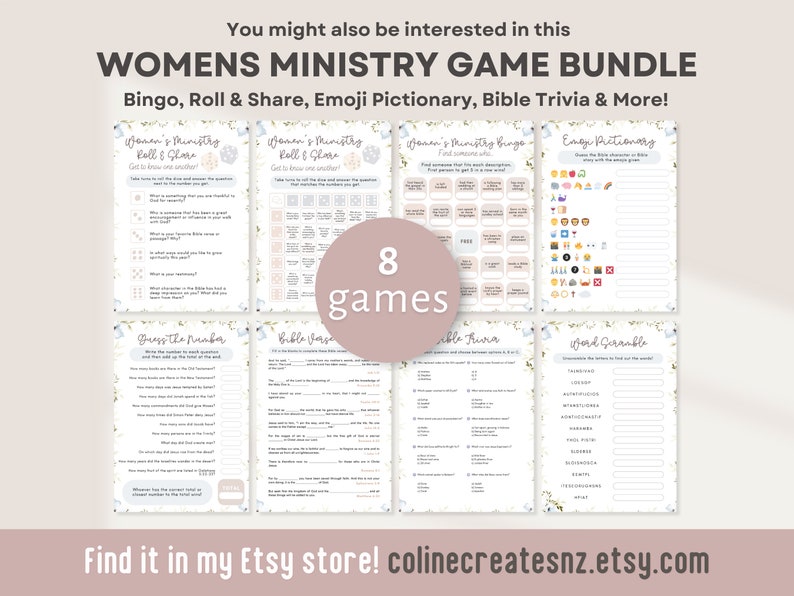 Womens Ministry Bingo Game Printable | Find Someone Who Game ...