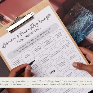 Womens Ministry Bingo Game Printable | Find Someone Who Game ...