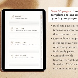 ACTS prayer method on ipad