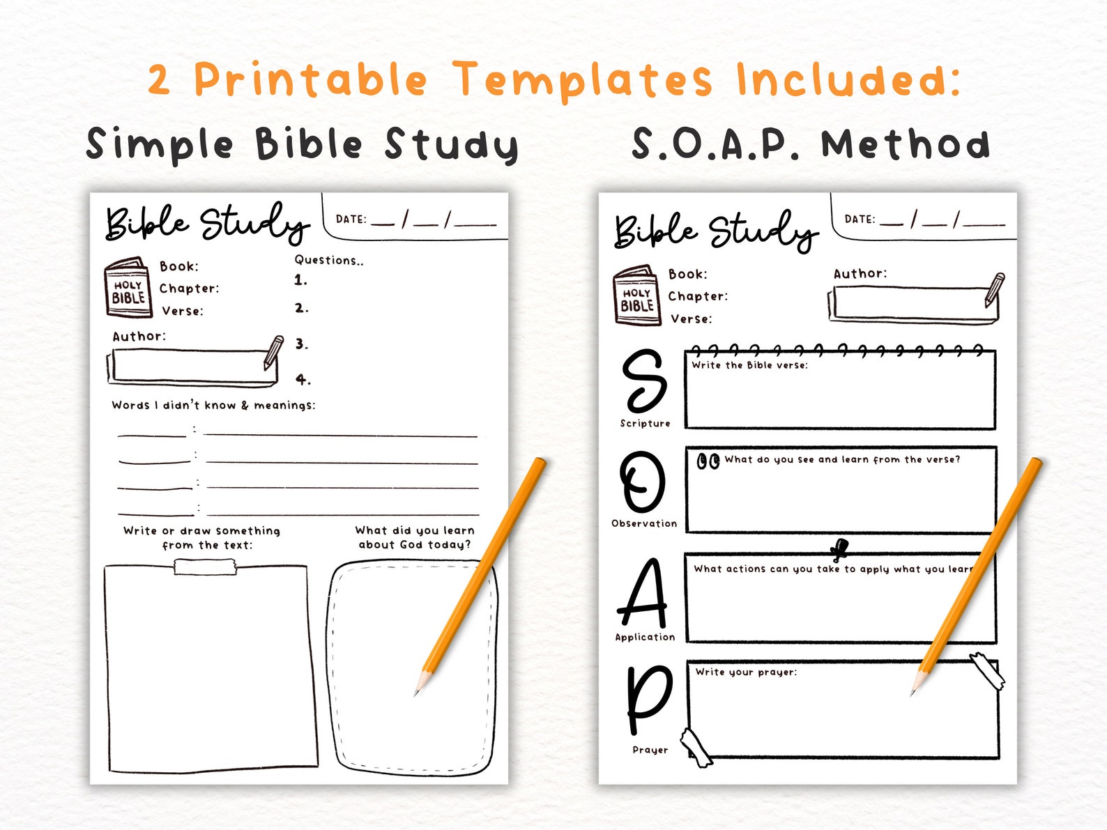 Bible Study Printable for Children Kids Elementary School Youth | SOAP ...