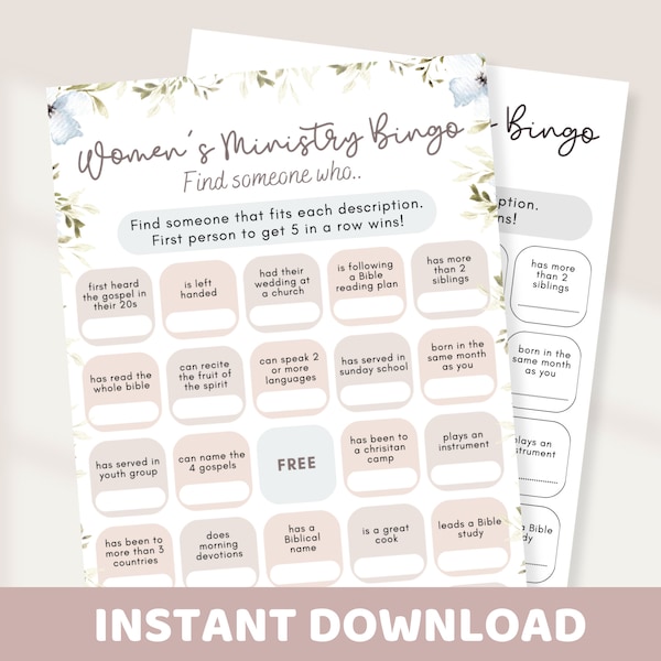 Womens Ministry Icebreaker - Etsy