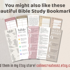bible study bookmark printables