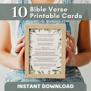 10 cartões de versículos da Bíblia para impressão em PDF | ESV Cartões de memória com escritura em aquarela, impressão de cartão cristão | Citações da Bíblia, Arte da Parede das Escrituras