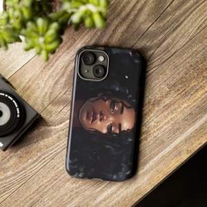 Beautiful Black Girl Afro Art,Black Girl Magic,Afro centric, Beautiful Black Women Custom Phone Case