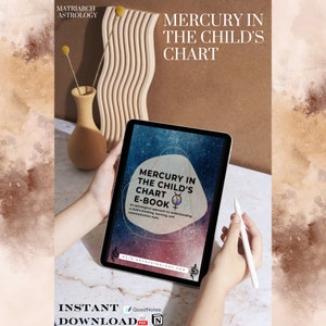 Libro electrónico de astrología, carta de astrología infantil, Mercurio en la guía de cartas, mercurio en astrología,