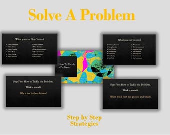 Tackling A Problem: Behavioral Strategies, Printable Worksheets, Digital Download