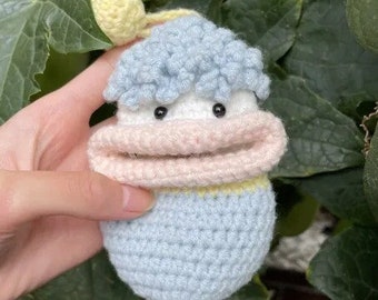 Cute Big Mouth Monster Handmade Amigurumi Keychain Key Pouch