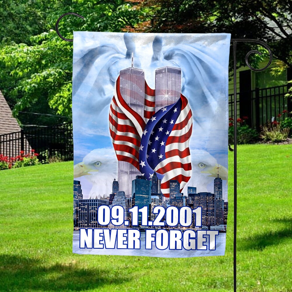 911 Remember Honor Garden House Flag-Set Armed Forces Service Al 返品交換無料 