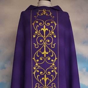 Chasuble for priest, vestment with stola