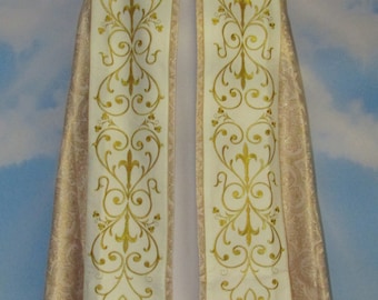 Brand new cope and matching table, chasuble for priest