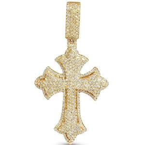 Tiny Diamond Cross Pendant, 14k Gold Diamond Cross Pendant, Diamond Cross Pendant, Mini Cross White Diamond Pendant, Baptism Pendant Gifts