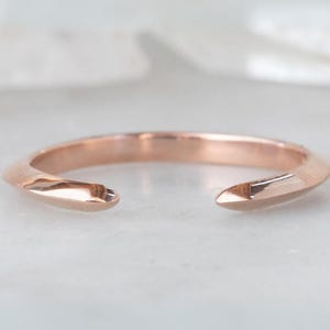 Gold Cuff Wedding Band, Open Gap Gold Band, Open Cuff Band, Solid Gold Band, Open Wedding Band, Cuff Gold Band, Graduation Gift For Sister