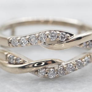Twisted Style Wedding Band, Double Twisted Wedding Band, Round Moissanite Diamond Band, Twist Diamond Band, Handmade Jewelry For Her