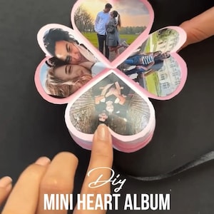 Basteln Sie Ihr eigenes Mini-Album Kleine Karten Liebe Note Karten für ihre Freunde Symbol ihres Herzens Liebe Sie Karte Herz Karte Geschenk