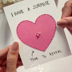 DIY carte cadeau surprise, carte de voeux d'amour, cartes de voeux, cartes de voeux, couple, anniversaire, anniversaire, voeux d'amour pour toutes les occasions