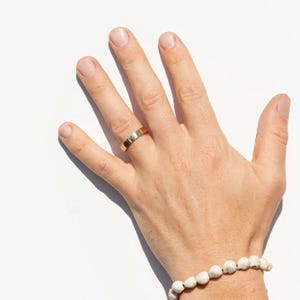 Gold Wedding Band, Baguette Diamond Band, Solo Diamond Men's Band