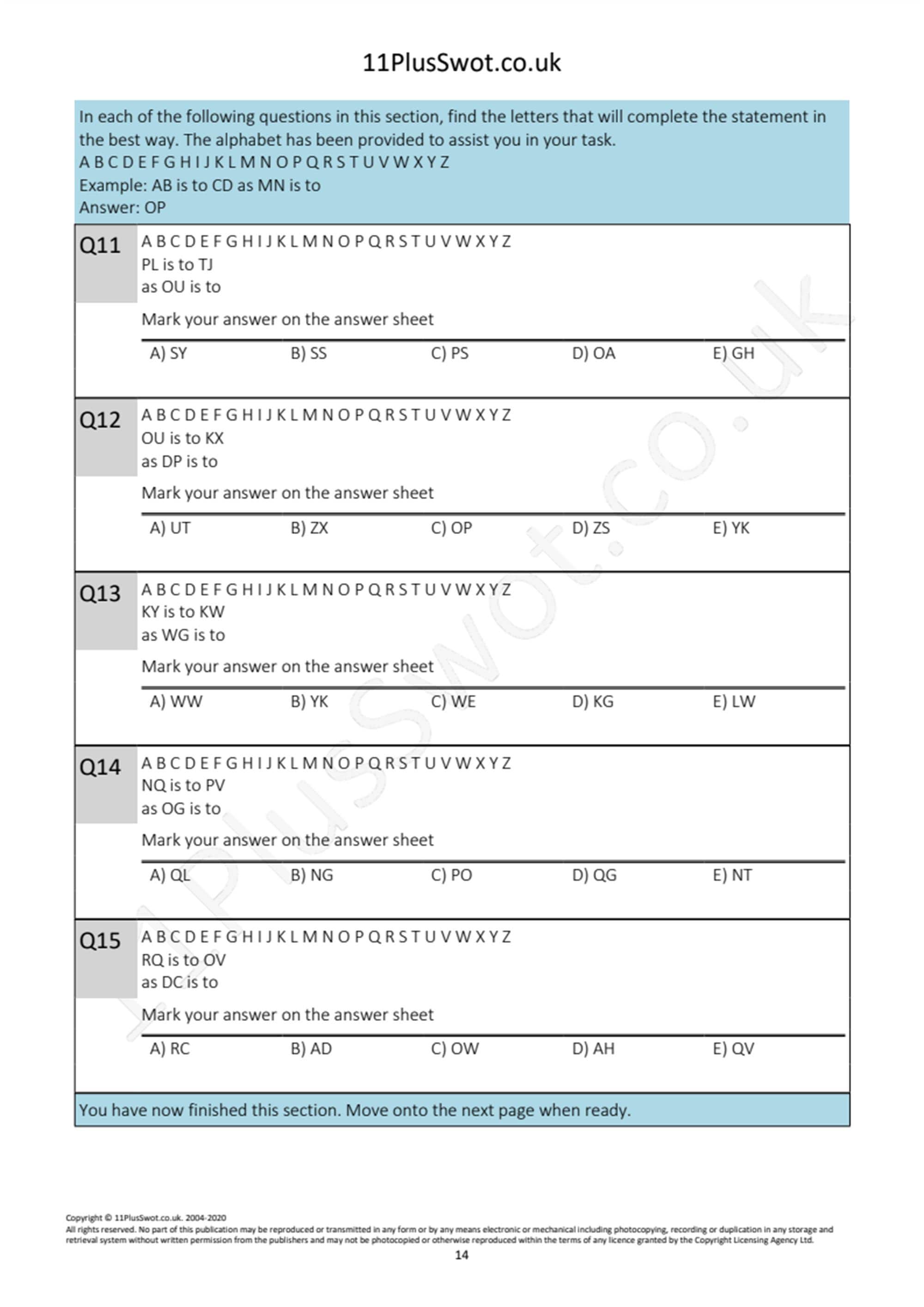 11 Plus Exam 11 Plus English Verbal Reasoning Maths Spatial - Etsy