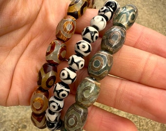 dZi Bracelets Black White Tibet 3 Eyes Love Success Career Tibetan