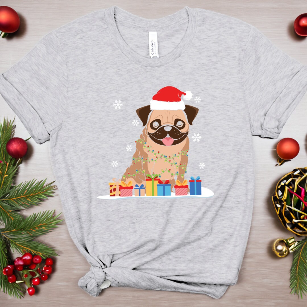 Christmas Dog Shirt, Christmas Shirt, Holiday Shirt, Women's Christmas