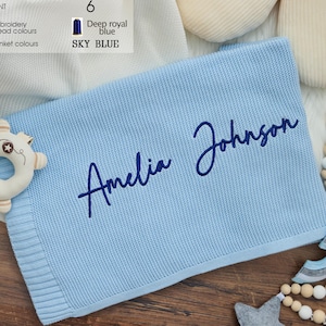Custom Baby Name Blanket, Personalized Name Blanket, Embroidered Name Blanket, Baby Shower Gift, Newborn Baby Gift, Nursery Blanket