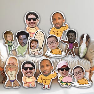 Almofada de rosto personalizada estranha, almofada de biquíni, presentes de aniversário engraçados, design original 3D, almofada de cabeça, boneca de imagem de desenho animado