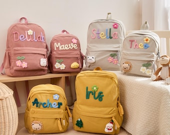 Personalized Preschool Backpack - Embroidered Kids Name Bag, Back to School Gift for Boys Girls, Custom Toddler School Backpack, Kids Gift