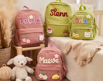 Personalized Toddler School Backpack - Embroidered Name Kids Bag, Custom Preschool Backpack, Back to School Gift, Birthday Present for Kids