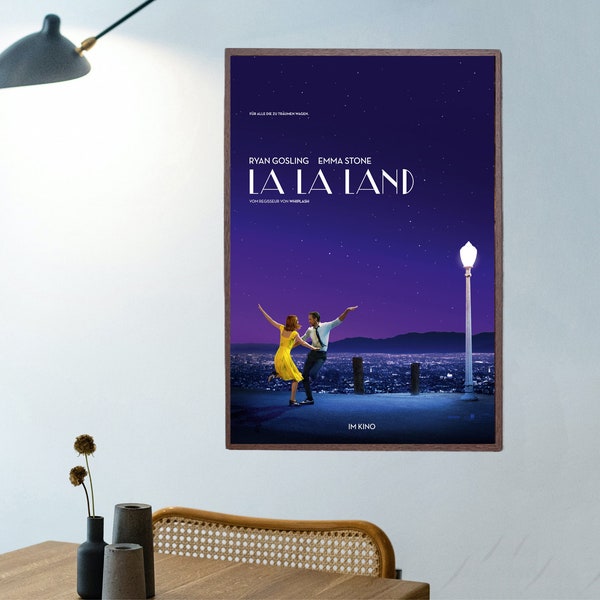 Pósteres de películas de La La Land/pósteres de películas clásicas de éxito. El póster está impreso en lienzo.