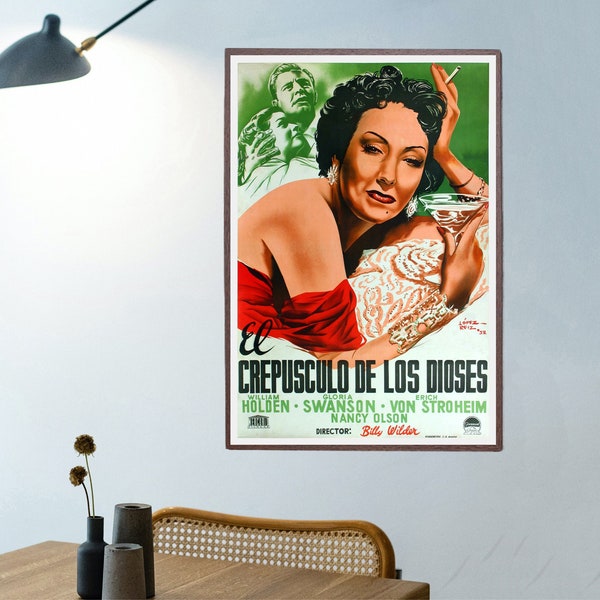 Sunset Blvd movie posters/classic hit movie posters-Poster is printed on Canvas